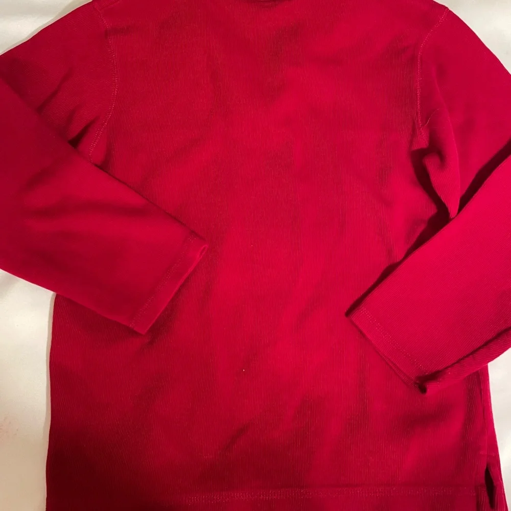 GYMBOREE Boys Red LG‎ sleeve casual shirt size 10 w/black cream stripes 3/4 zip